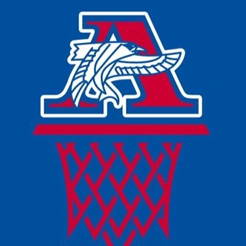 Rochester basketball team logo with hoop graphic